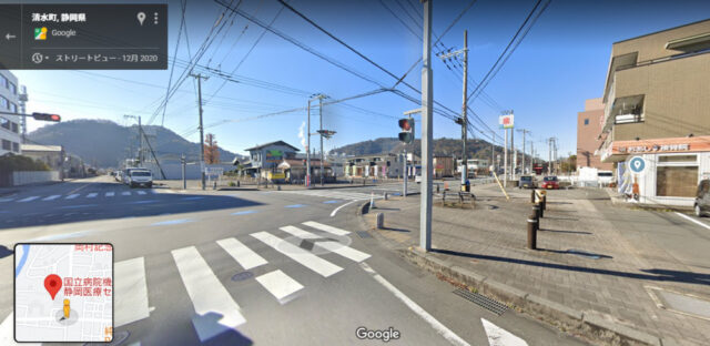 静岡医療センターの交差点